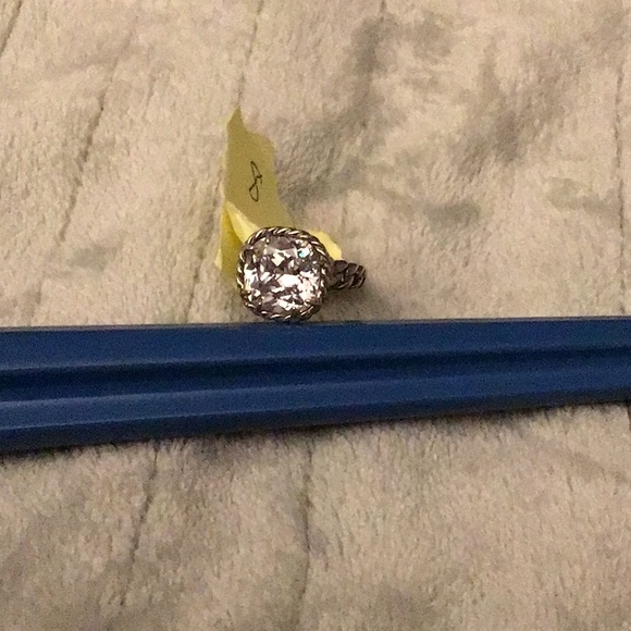 Silver silpadaRing with Clear Gem CZ Size 8